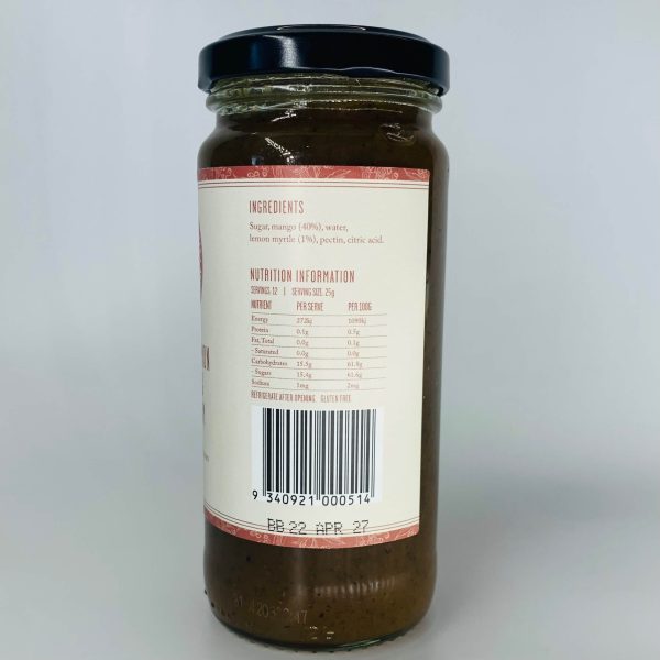 Jam - Organic Lemon Myrtle & Mango
