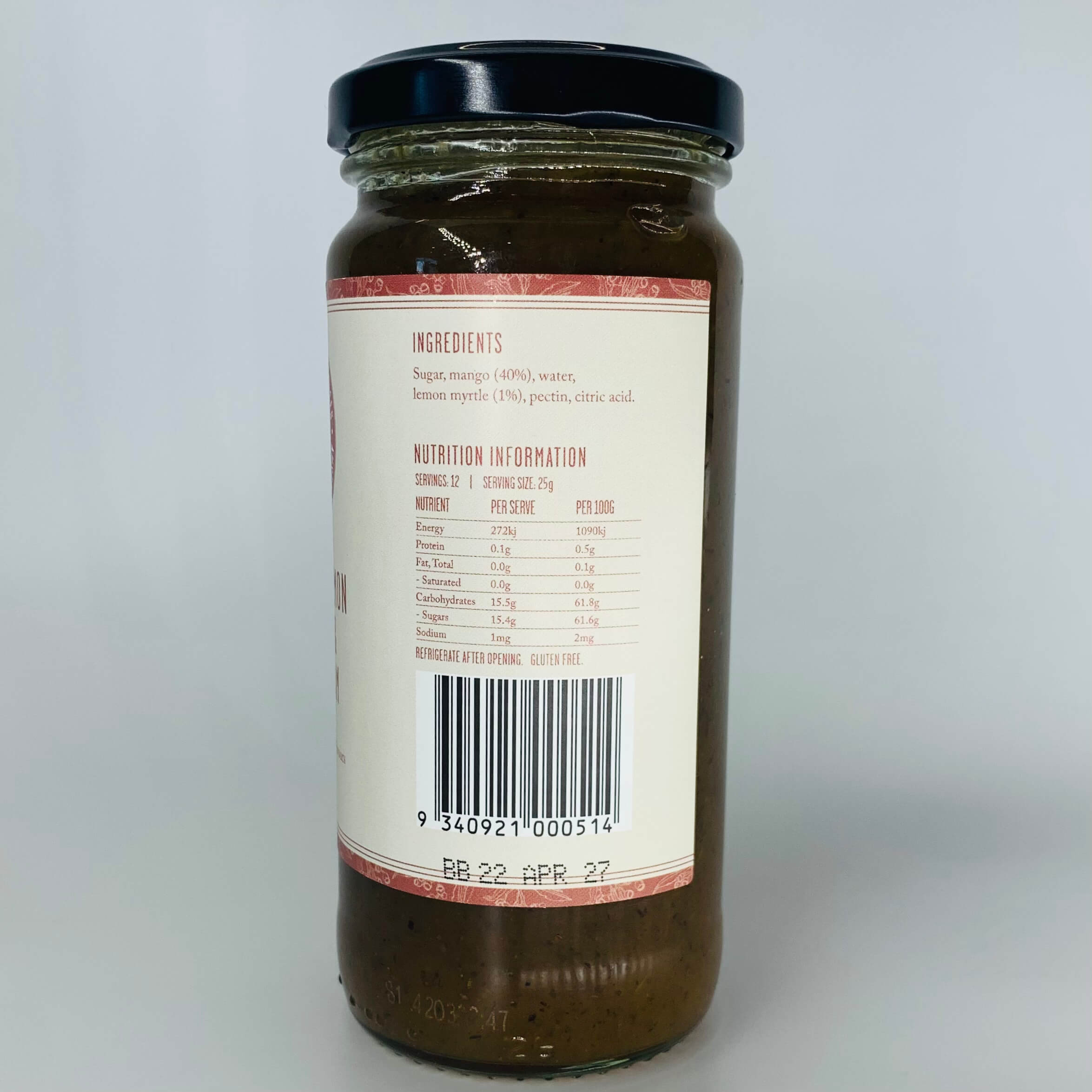 Jam - Organic Lemon Myrtle & Mango - Image 2